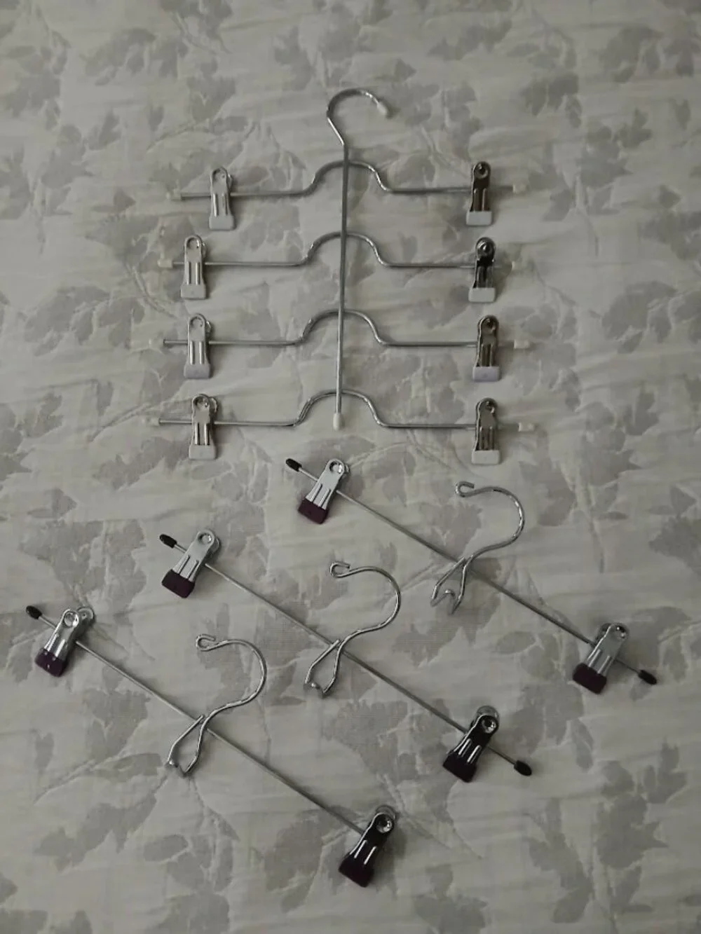 Multi Clip Hanger for Pants and Skirts - plus 3 free pant hangers